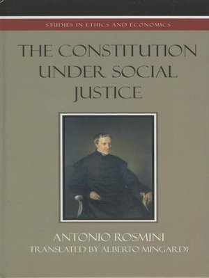 cover image of The Constitution Under Social Justice